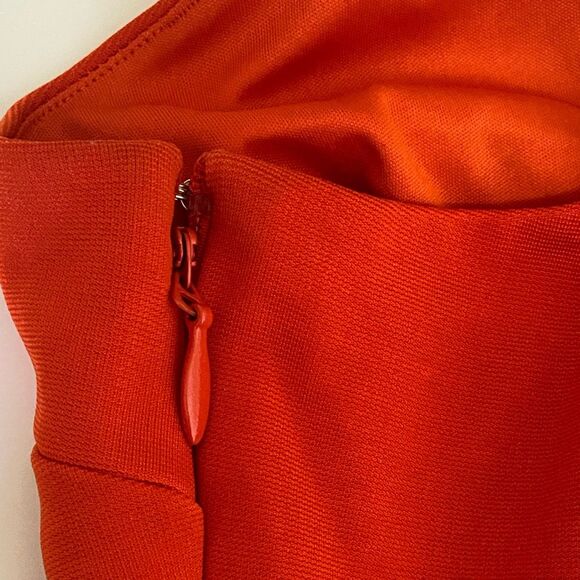 BEBE - Orange Strappy bandage Bodycon Mini Dress - size S - Picture 6 of 6
